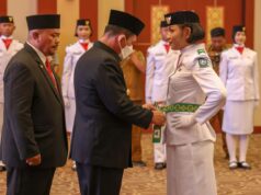 Ansar Kukuhkan 38 Anggota Paskibra 2022 Provinsi Kepri Paskibra Kepri