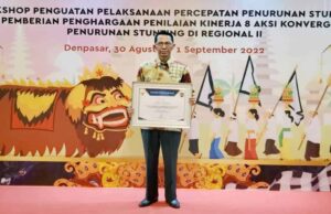 Penilaian Kinerja Aksi Konvergensi Penurunan Stunting 2022, Kota Batam Raih Penghargaan Terbaik se-Kepri Batam mendapat penghargaan Aksi Konvergensi Penurunan Stunting Tahun 2022