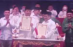 Partai Gerindra dan PKB Resmi Koalisi di 2024, Prabowo dan Cak Imin Teken Piagam Politik Gerindra dan PKB Koalisi 2024
