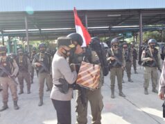 Seratus Anggota Brimob Dikirim ke Papua Satgas Amole