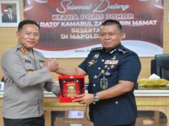 Kapolda Kepri Menerima Kunjungan Ketua Polis Johor Malaysia di Mapolda Kepri Kapolda Kepri dan Ketua Polis Johor Malaysia