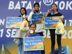 Batam Batuampar 10K Sukses, Pelari Asal Medan Juara Putra-Putri Batam Batuampar 10K