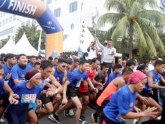 Gaungkan Batam Kota Baru, Rudi Lepas Marathon Batam 10K dan 7,7K HUT TNI AL Rudi Lepas Lari Marathon, HUT TNI AL