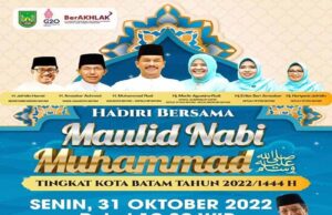 Peringati Maulid Nabi Muhammad SAW, Pemko Batam Hadirkan Imam Besar Masjid Istiqlal Jakarta Maulid Nabi SAW Tingkat Kota Batam