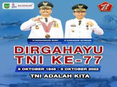 HUT ke-77 TNI, Rudi-Amsakar: TNI adalah Kita Wali Kota Batam menyampaikan ucapan HUT ke-77 TNI