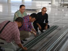 Plafon Masjid Tanjak Diperkuat Masjid Tanjak Batam