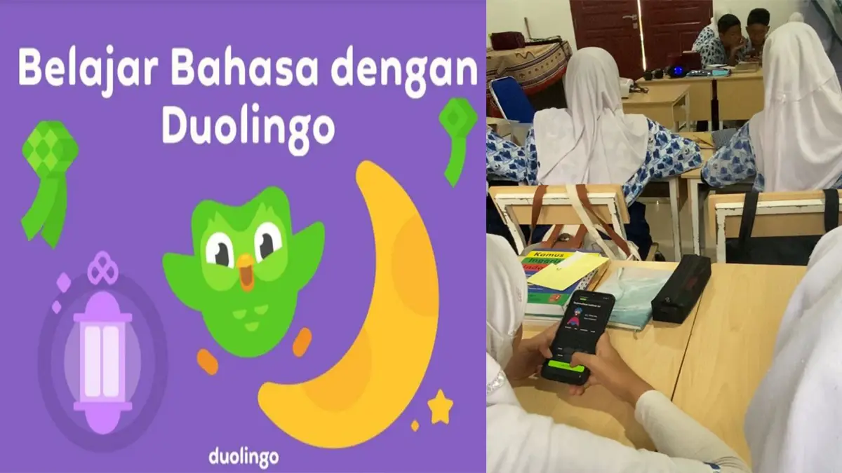Students enrich their vocabulary using Duolingo Application