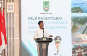Wali Kota Batam Ungkap Alasan Pembangunan Infrastruktur Jadi Prioritas Wali Kota Batam di Acara forum perangkat daerah