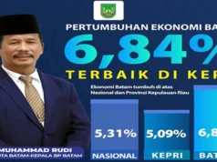 Ekonomi Kota Batam Tumbuh 6,84 Persen Pertumbuhan Ekonomi Kota Batam