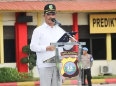 Wali Kota Batam Ajak Semua Elemen Sinergi Jaga Hutan Cegah Karhutla Wali Kota Batam apel deklarasi pencegahan Karhutla di Mako Polresta Barelang