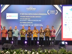 Ansar Ahmad Raih Penghargaan TOP Pembina BUMD 2024 Penghargaan Ansar Ahmad