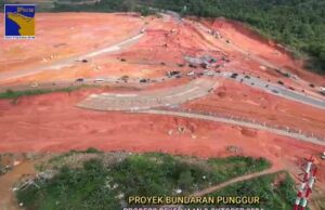 Progres Mencapai 76 Persen, Bundaran Punggur Akan Selesai Desember 2024 Proses Pembangunan Bundaran Punggur