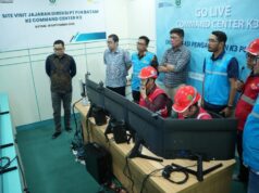 Dorong Digitalisasi Pengawasan Keselamatan Kerja, Direksi PLN Batam Tinjau Command Centre K3 PLN Batam